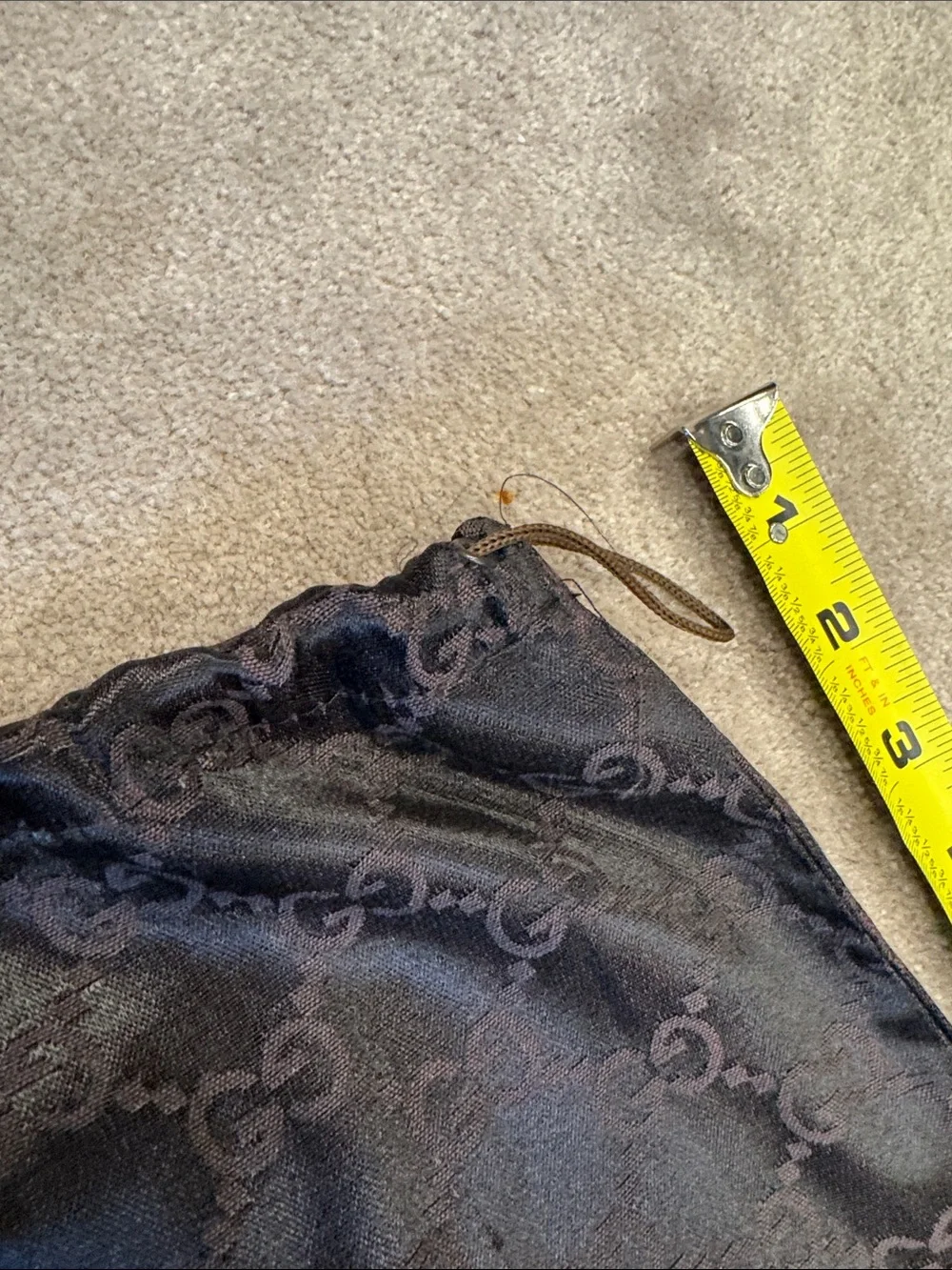 Gucci GG Brown Monogram dustbag